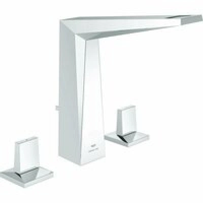 Смеситель для раковины GROHE Allure Brilliant на 3 отверстия, с донным клапаном, M-Size, хром (20627000)