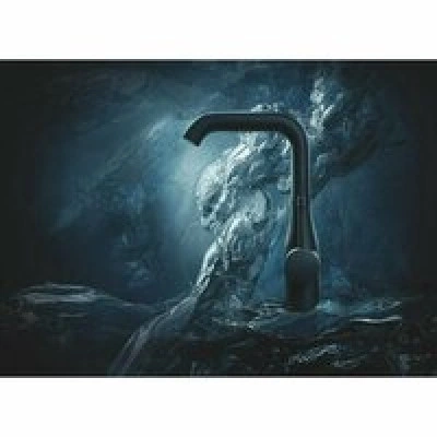 Смеситель для раковины GROHE Essence без донного клапана, L-size, фантомный черный (24177KF1) Смеситель для раковины GROHE Essence без донного клапана, L-size, фантомный черный (24177KF1)