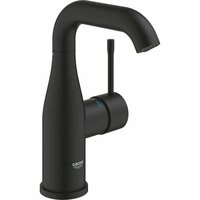 Смеситель для раковины GROHE Essence без донного клапана, M-size, фантомный черный (24176KF1) Смеситель для раковины GROHE Essence без донного клапана, M-size, фантомный черный (24176KF1)