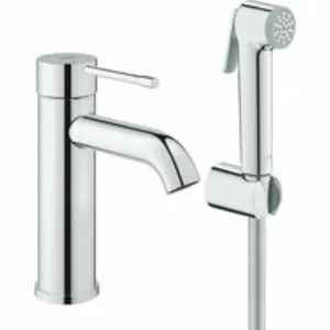 Смеситель для раковины GROHE Essence с гигиеническим душем, S-size, хром (24189000) Смеситель для раковины GROHE Essence с гигиеническим душем, S-size, хром (24189000)