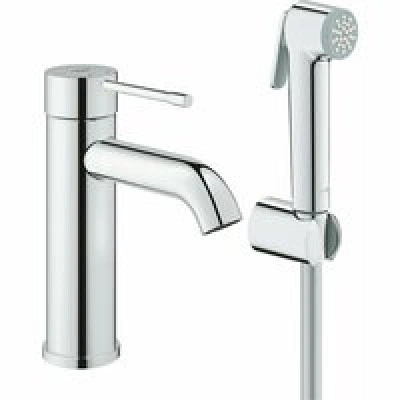 Смеситель для раковины GROHE Essence с гигиеническим душем, S-size, хром (24189000) Смеситель для раковины GROHE Essence с гигиеническим душем, S-size, хром (24189000)