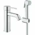 Смеситель для раковины GROHE Essence с гигиеническим душем, S-size, хром (24189000) Смеситель для раковины GROHE Essence с гигиеническим душем, S-size, хром (24189000)