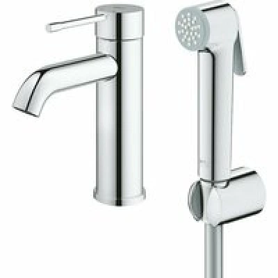 Смеситель для раковины GROHE Essence с гигиеническим душем, S-size, хром (24189000) Смеситель для раковины GROHE Essence с гигиеническим душем, S-size, хром (24189000)