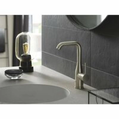 Смеситель для раковины GROHE Essence с донным клапаном, L-size, никель матовый (24174EN1) Смеситель для раковины GROHE Essence с донным клапаном, L-size, никель матовый (24174EN1)