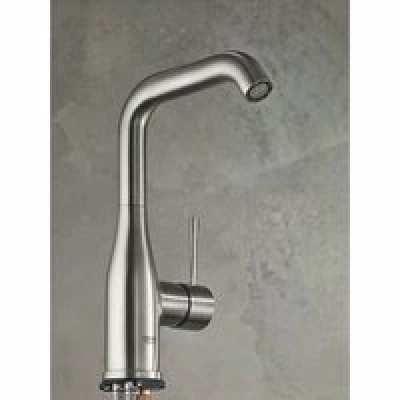 Смеситель для раковины GROHE Essence с донным клапаном, L-size, суперсталь (24174DC1) Смеситель для раковины GROHE Essence с донным клапаном, L-size, суперсталь (24174DC1)