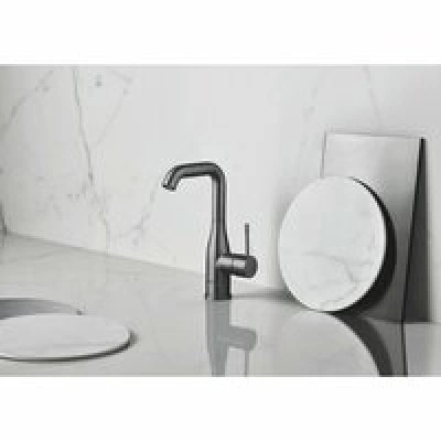 Смеситель для раковины GROHE Essence с донным клапаном, L-Size, темный графит матовый (24174AL1) Смеситель для раковины GROHE Essence с донным клапаном, L-Size, темный графит матовый (24174AL1)