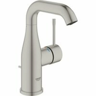 Смеситель для раковины GROHE Essence с донным клапаном, M-size, суперсталь (24173DC1) Смеситель для раковины GROHE Essence с донным клапаном, M-size, суперсталь (24173DC1)