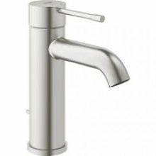 Смеситель для раковины GROHE Essence с донным клапаном, S-size, суперсталь (24171DC1)