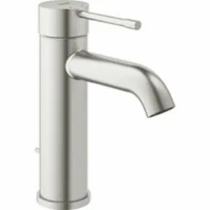 Смеситель для раковины GROHE Essence с донным клапаном, S-size, суперсталь (24171DC1) Смеситель для раковины GROHE Essence с донным клапаном, S-size, суперсталь (24171DC1)