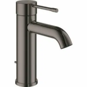 Смеситель для раковины GROHE Essence с донным клапаном, S-Size, темный графит глянец (24171A01) Смеситель для раковины GROHE Essence с донным клапаном, S-Size, темный графит глянец (24171A01)