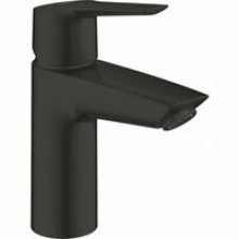 Смеситель для раковины GROHE Start с донным клапаном, S-Size, матовый черный (235512432)