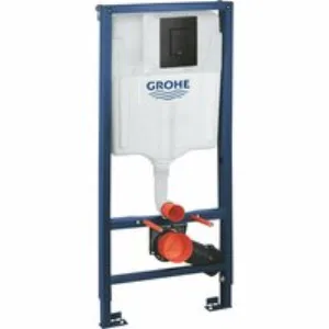 Система инсталляции для унитаза GROHE Solido 4 в 1 с панелью смыва Even, фантомный черный (38811KF0-B/S) Система инсталляции для унитаза GROHE Solido 4 в 1 с панелью смыва Even, фантомный черный (38811KF0-B/S)