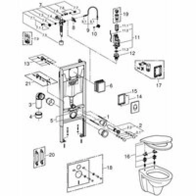 Комплект инсталляции GROHE Solido Compact 4 в 1 с подвесным унитазом Lecico Perth и сиденьем (39116000) Комплект инсталляции GROHE Solido Compact 4 в 1 с подвесным унитазом Lecico Perth и сиденьем (39116000)