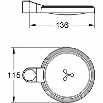 Мыльница для душевых штанг GROHE Relexa (27206000) Мыльница для душевых штанг GROHE Relexa (27206000)