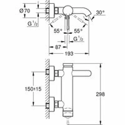 Смеситель для ванны GROHE Essence (уценка - Царапины на корпусе), теплый закат матовый (33624DL1/U) (царапины на корпусе) Смеситель для ванны GROHE Essence (уценка - Царапины на корпусе), теплый закат матовый (33624DL1/U) (царапины на корпусе)