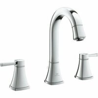 Смеситель для раковины GROHE Grandera двухвентильный на 3 отверстия, с донным клапаном, L-Size, хром (20619000)