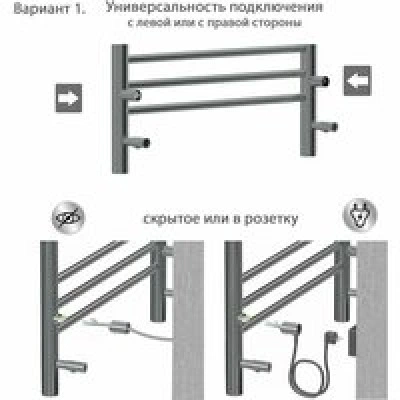 Полотенцесушитель электрический Aquatek Пандора П10 500x900, хром AQ EL RPC1090CH Полотенцесушитель электрический Aquatek Пандора П10 500x900, хром AQ EL RPC1090CH