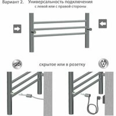 Полотенцесушитель электрический Aquatek Альфа П10 500x900, хром AQ EL RRP1090CH Полотенцесушитель электрический Aquatek Альфа П10 500x900, хром AQ EL RRP1090CH
