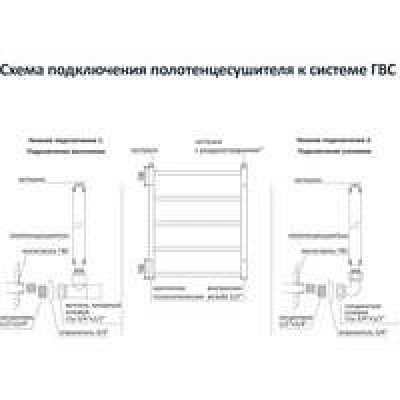 Полотенцесушитель водяной Aquatek Альфа П10 500x800, хром AQ RRP1080CH Полотенцесушитель водяной Aquatek Альфа П10 500x800, хром AQ RRP1080CH