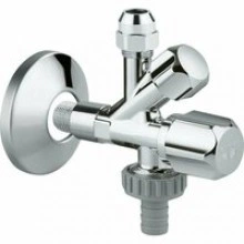 Вентиль угловой комбинированный GROHE 3/8 дюйма, хром (22033000)