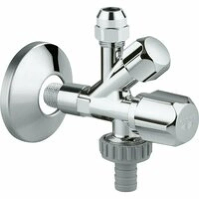 Вентиль угловой комбинированный GROHE 3/8 дюйма, хром (22033000)