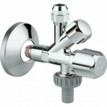 Вентиль угловой комбинированный GROHE 3/8 дюйма, хром (22034000)
