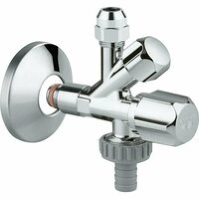 Вентиль угловой комбинированный GROHE 3/8 дюйма, хром (22034000)