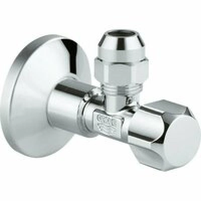 Угловой вентиль 3/8 дюйма GROHE, хром (22053000) Угловой вентиль 3/8 дюйма GROHE, хром (22053000)
