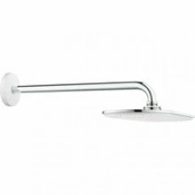 Верхний душ GROHE Rainshower Veris 300x150, 1 режим, 422 мм, белая луна (26170LS0)