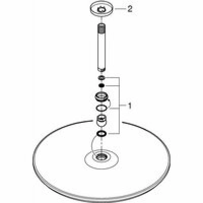 Верхний душ GROHE Rainshower Cosmopolitan 400, 7,5 л/мин, 1 режим, 142 мм, хром (26256000) Верхний душ GROHE Rainshower Cosmopolitan 400, 7,5 л/мин, 1 режим, 142 мм, хром (26256000)