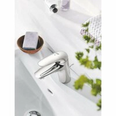 Смеситель для раковины GROHE Wave с донным клапаном, S-Size, хром (32284001) Смеситель для раковины GROHE Wave с донным клапаном, S-Size, хром (32284001)