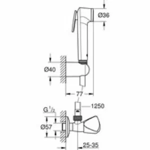 Набор для гигиенического душа GROHE Tempesta-F Trigger Spray 30, 1250 мм, хром (27514001) Набор для гигиенического душа GROHE Tempesta-F Trigger Spray 30, 1250 мм, хром (27514001)