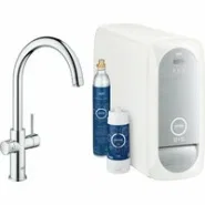 Смеситель для кухонной мойки GROHE Blue Home с системой фильтрации, охлаждения и газирования воды, хром (31455000)