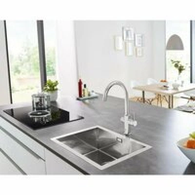 Смеситель для кухонной мойки GROHE Blue Home с системой фильтрации, охлаждения и газирования воды, хром (31455000) Смеситель для кухонной мойки GROHE Blue Home с системой фильтрации, охлаждения и газирования воды, хром (31455000)