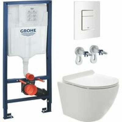 Комплект инсталляции GROHE 38772SH0 с унитазом AQUAme AQM2002PRO и сиденьем с микролифтом (NW0178/S)