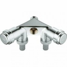 Двойной вентиль GROHE Eggeman Einfach, хром (41020000)