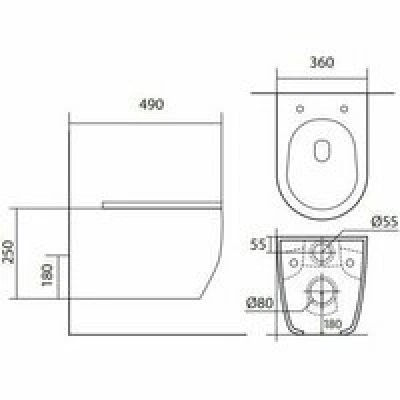 Унитаз Aquatek ЕВРОПА подвесной с сиденьем с микролифтом, белый AQ1106-00 Унитаз Aquatek ЕВРОПА подвесной с сиденьем с микролифтом, белый AQ1106-00