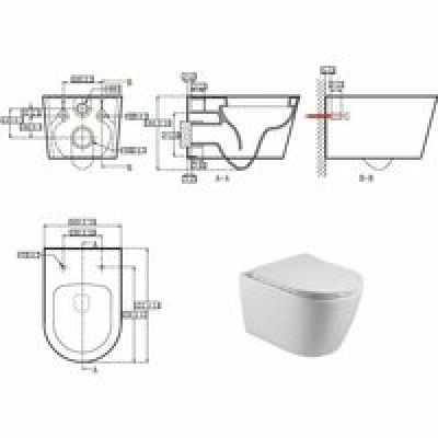 Унитаз Aquatek БЕТТА подвесной с сиденьем с микролифтом, белый AQ1253W-00 Унитаз Aquatek БЕТТА подвесной с сиденьем с микролифтом, белый AQ1253W-00