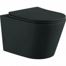 Унитаз Aquatek ВЕГА подвесной с сиденьем с микролифтом, матовый черный AQ1905-MB