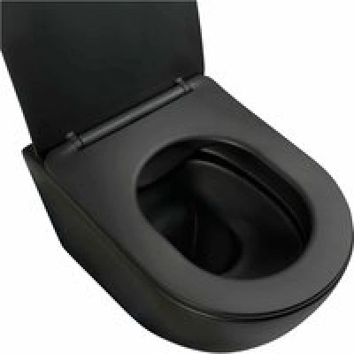 Унитаз Aquatek ВЕГА подвесной с сиденьем с микролифтом, матовый черный AQ1905-MB Унитаз Aquatek ВЕГА подвесной с сиденьем с микролифтом, матовый черный AQ1905-MB