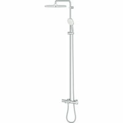 Душевая система GROHE Tempesta System 250 Cube с термостатом для ванны, хром (26691001) Душевая система GROHE Tempesta System 250 Cube с термостатом для ванны, хром (26691001)