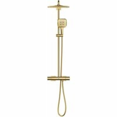 Душевая система GROHE Rainshower SmartActive 310 Cube с термостатом для душа, холодный рассвет глянец (26837GL0) Душевая система GROHE Rainshower SmartActive 310 Cube с термостатом для душа, холодный рассвет глянец (26837GL0)
