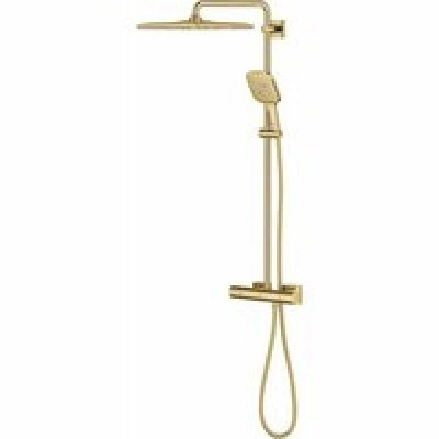 Душевая система GROHE Rainshower SmartActive 310 Cube с термостатом для душа, холодный рассвет глянец (26837GL0) Душевая система GROHE Rainshower SmartActive 310 Cube с термостатом для душа, холодный рассвет глянец (26837GL0)