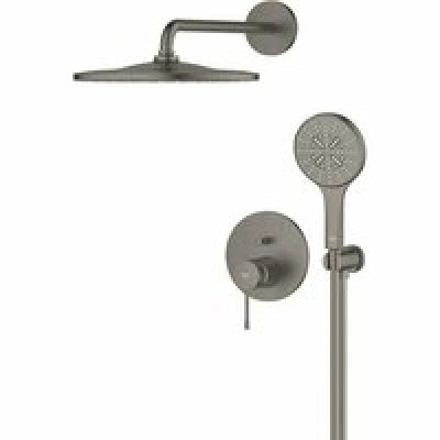 Душевая система GROHE Essence со смесителем для душа, темный графит матовый (25287AL0) Душевая система GROHE Essence со смесителем для душа, темный графит матовый (25287AL0)