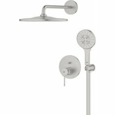 Душевая система GROHE Essence со смесителем для душа, суперсталь (25287DC0) Душевая система GROHE Essence со смесителем для душа, суперсталь (25287DC0)