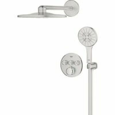 Душевая система GROHE Grohtherm SmartControl с термостатом для душа, суперсталь (34863DC0) Душевая система GROHE Grohtherm SmartControl с термостатом для душа, суперсталь (34863DC0)