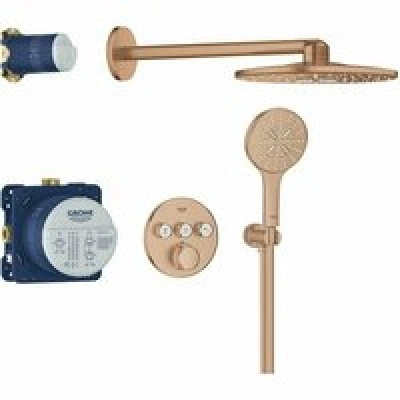 Душевая система GROHE Grohtherm SmartControl с термостатом для душа, теплый закат матовый (34863DL0) Душевая система GROHE Grohtherm SmartControl с термостатом для душа, теплый закат матовый (34863DL0)
