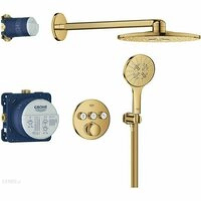 Душевая система GROHE Grohtherm SmartControl с термостатом для душа, холодный рассвет глянец (34863GL0) Душевая система GROHE Grohtherm SmartControl с термостатом для душа, холодный рассвет глянец (34863GL0)