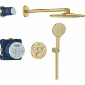 Душевая система GROHE Grohtherm SmartControl с термостатом для душа, холодный рассвет матовый (34863GN0) Душевая система GROHE Grohtherm SmartControl с термостатом для душа, холодный рассвет матовый (34863GN0)