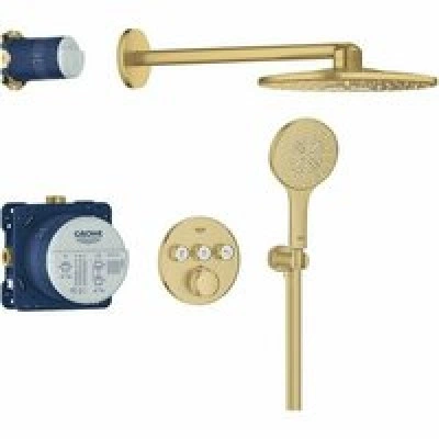 Душевая система GROHE Grohtherm SmartControl с термостатом для душа, холодный рассвет матовый (34863GN0) Душевая система GROHE Grohtherm SmartControl с термостатом для душа, холодный рассвет матовый (34863GN0)